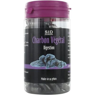 S.I.D Nutrition Charbon Végétal - 90 Gélules - Complément alimentaire - Publicité S.I.D Nutrition Charbon Végétal - 90 Gélules - Complément alimentaire - Publicité