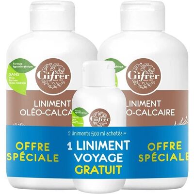 Liniment Oléo-calcaire Stabilisé Gifrer - Pack Bébé & Voyage - Publicité Liniment Oléo-calcaire Stabilisé Gifrer - Pack Bébé & Voyage - Publicité