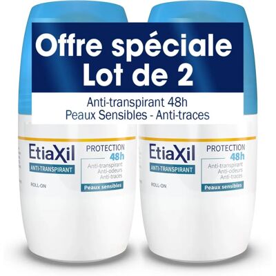 ETIAXIL Antyperspirant Deodorant 48H Roll-On Zestaw 2 x 50 ml ETIAXIL Antyperspirant Deodorant 48H Roll-On Zestaw 2 x 50 ml
