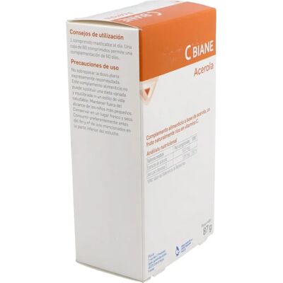 Pileje Brand C Biane 60 Chewable Tablets - Dietary Supplement Pileje Brand C Biane 60 Chewable Tablets - Dietary Supplement