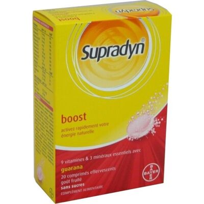 SUPRADYN Boost Comprimés Effervescents 20 - Défense Naturelle & Énergie - Compléments Alimentaires - Publicité SUPRADYN Boost Comprimés Effervescents 20 - Défense Naturelle & Énergie - Compléments Alimentaires - Publicité
