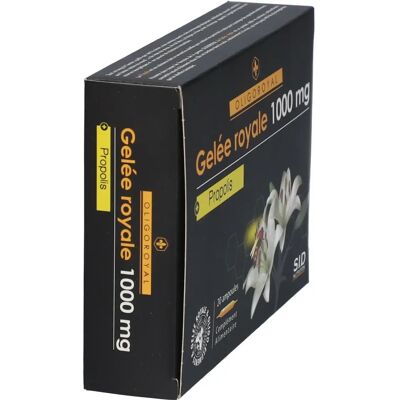 S.I.D Nutrition Oligoroyal Gelée Royale 1000 mg - Propolis - 20 Ampoules - Publicité S.I.D Nutrition Oligoroyal Gelée Royale 1000 mg - Propolis - 20 Ampoules - Publicité