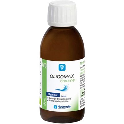 Nutergia Oligomax Chrome 150ml - Complément alimentaire Nutergia Oligomax Chrome 150ml - Complément alimentaire