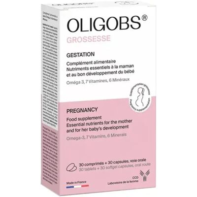 Laboratoire CCD Oligobs Grossesse 30 Comprimés + 30 Capsules - Publicité Laboratoire CCD Oligobs Grossesse 30 Comprimés + 30 Capsules - Publicité