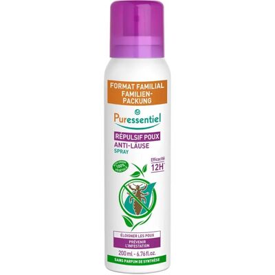 Puressentiel - Spray Repellente Pidocchi Formato Familiare 200 ml - Spray antiparassitario Puressentiel - Spray Repellente Pidocchi Formato Familiare 200 ml - Spray antiparassitario