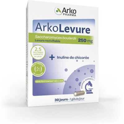 Arkopharma Arkolevure 250 mg Probiotique - Digestion - Publicité Arkopharma Arkolevure 250 mg Probiotique - Digestion - Publicité