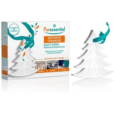 Difusor de piña de cerámica Puressentiel - Difusor para aceites esenciales Difusor de piña de cerámica Puressentiel - Difusor para aceites esenciales