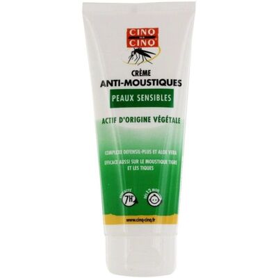 BAYER Cinq sur Cinq Crème Naturelle Anti-moustiques - Peaux sensibles, 100ml - Publicité BAYER Cinq sur Cinq Crème Naturelle Anti-moustiques - Peaux sensibles, 100ml - Publicité