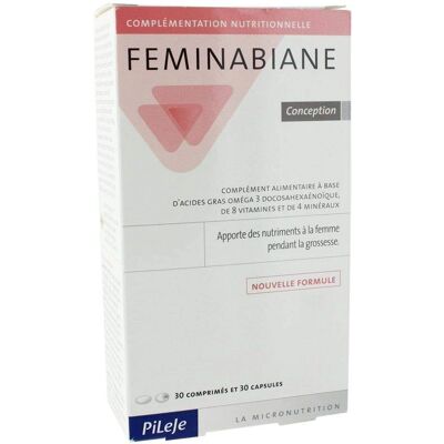 Pileje Feminabiane Conception - Complément pour la grossesse - Publicité Pileje Feminabiane Conception - Complément pour la grossesse - Publicité