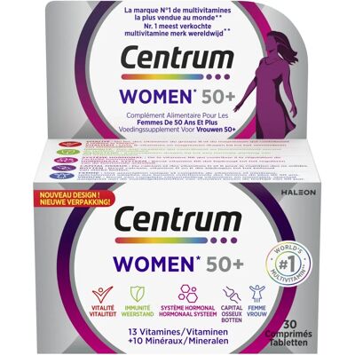 Centrum Women 50+ - Vitamine & Mineralien - 30 Tabletten Centrum Women 50+ - Vitamine & Mineralien - 30 Tabletten