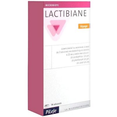 Pileje Lactibiane Voyage - 14 Capsules - Soutient la Santé Intestinale & Voyage - Publicité Pileje Lactibiane Voyage - 14 Capsules - Soutient la Santé Intestinale & Voyage - Publicité