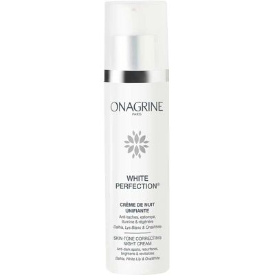 Crème Nuit White Perfection d’Onagrine - Pour tous types de peaux - Publicité Crème Nuit White Perfection d’Onagrine - Pour tous types de peaux - Publicité