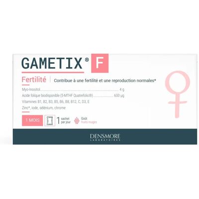 Densmore Gametix Femmes - Soutien à la fertilité - 30 sachets - Publicité Densmore Gametix Femmes - Soutien à la fertilité - 30 sachets - Publicité