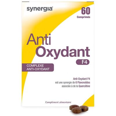 Synergia Anti Oxydant F4 - Complément Alimentaire - 60 Comprimés - Publicité Synergia Anti Oxydant F4 - Complément Alimentaire - 60 Comprimés - Publicité
