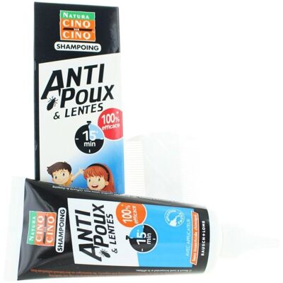 Shampooing Anti Poux & Lentes CINQ SUR CINQ 100ml - Publicité Shampooing Anti Poux & Lentes CINQ SUR CINQ 100ml - Publicité