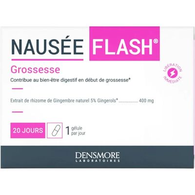 Densmore Nauséeflash - Soulagement Nausées - 20 Gélules - Support Digestif - Publicité Densmore Nauséeflash - Soulagement Nausées - 20 Gélules - Support Digestif - Publicité