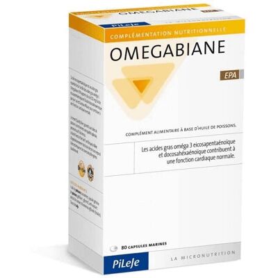 Pileje Omegabiane Epa 80 Capsules - Soutien Cardiaque - Publicité Pileje Omegabiane Epa 80 Capsules - Soutien Cardiaque - Publicité