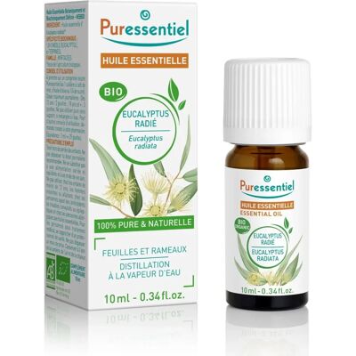 Puressentiel Organic Eucalyptus Radiata Essential Oil - 10ml Puressentiel Organic Eucalyptus Radiata Essential Oil - 10ml