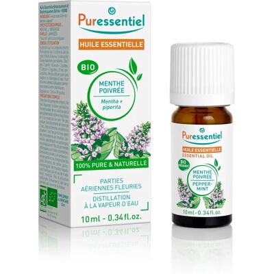 Puressentiel Organic Peppermint Essential Oil 10ml - Essential Oil Puressentiel Organic Peppermint Essential Oil 10ml - Essential Oil
