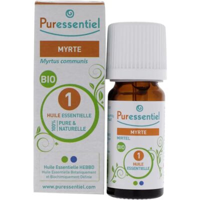 Huile Essentielle Bio Myrte - Décongestionnant & Sommeil - Publicité Huile Essentielle Bio Myrte - Décongestionnant & Sommeil - Publicité