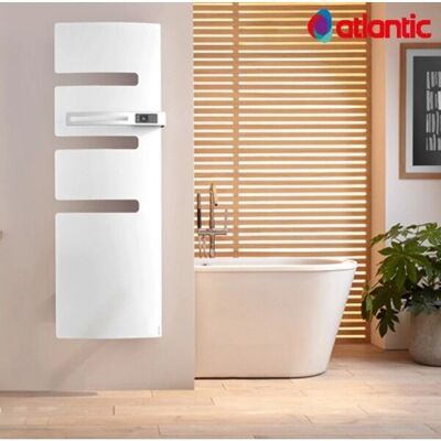 Sèche-Serviettes Électrique Atlantic Serenis - Contrôle Numérique, Blanc - Publicité Sèche-Serviettes Électrique Atlantic Serenis - Contrôle Numérique, Blanc - Publicité