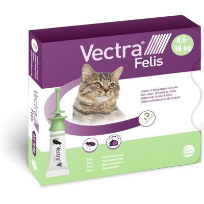 Vectra Felis - Trattamento contro le pulci per gatti - 3 pipette Vectra Felis - Trattamento contro le pulci per gatti - 3 pipette