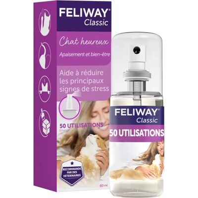 Feliway Feliway Spray - 60ml Spray anti-stress pour chat - Publicité Feliway Feliway Spray - 60ml Spray anti-stress pour chat - Publicité