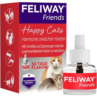 Feliway Amis - Recharge - 48 ml - Anti-conflit pour chats - Publicité Feliway Amis - Recharge - 48 ml - Anti-conflit pour chats - Publicité