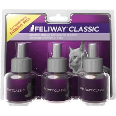Feliway Diffuser Refill Pack of 3 - Stress Relief for Cats Feliway Diffuser Refill Pack of 3 - Stress Relief for Cats