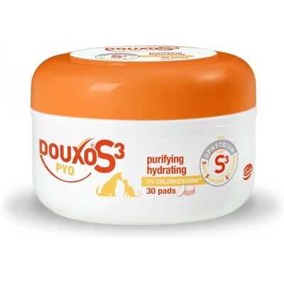 Douxo S3 Pyo Antiseptic Dog and Cat Skin Care Pads - 30 pads Douxo S3 Pyo Antiseptic Dog and Cat Skin Care Pads - 30 pads
