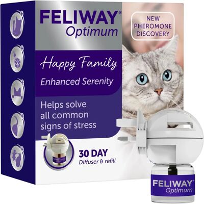 Feliway Feliway Optimum Diffuser Kit - Stress Relief for Cats Feliway Feliway Optimum Diffuser Kit - Stress Relief for Cats
