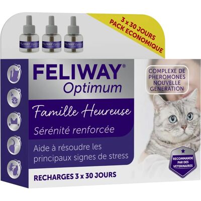 Feliway Optimum - Recharge 48 ml - Soulagement du stress chez les chats - Publicité Feliway Optimum - Recharge 48 ml - Soulagement du stress chez les chats - Publicité