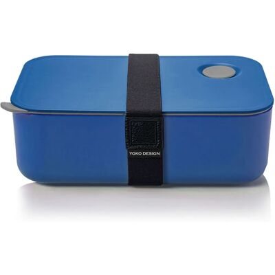 YOKO DESIGN Blå mikrovågsugnssäker lunchbox - 1L YOKO DESIGN Blå mikrovågsugnssäker lunchbox - 1L