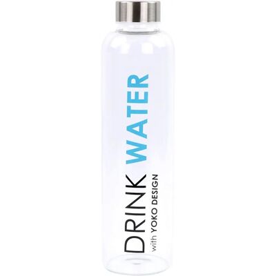 Yoko Design Bouteille en Verre 750ml - Eau - Publicité Yoko Design Bouteille en Verre 750ml - Eau - Publicité