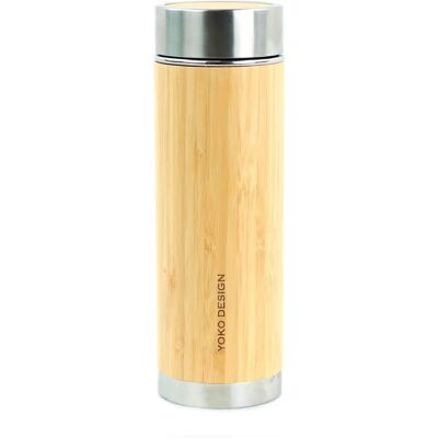 Yoko Design - Thérmos Isotherme en Bambou - 360ml - Bouteille Thermos - Publicité Yoko Design - Thérmos Isotherme en Bambou - 360ml - Bouteille Thermos - Publicité