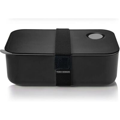 YOKO DESIGN Contenant alimentaire - 19.5x6.8x12.2 cm, Noir, Micro-ondable YOKO DESIGN Contenant alimentaire - 19.5x6.8x12.2 cm, Noir, Micro-ondable