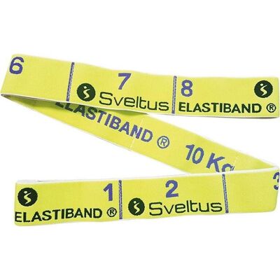 Bande de résistance Sveltus 10kg - Jaune - Elastiband - Publicité Bande de résistance Sveltus 10kg - Jaune - Elastiband - Publicité