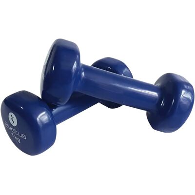 Haltères en vinyle Sveltus 2x1kg - Entraînement haut du corps Haltères en vinyle Sveltus 2x1kg - Entraînement haut du corps