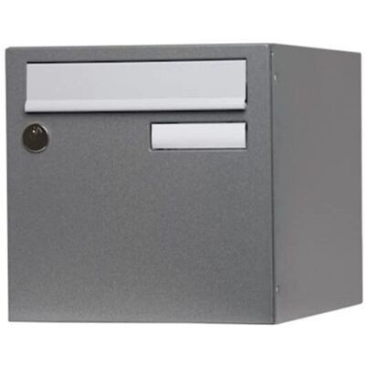 RENZ Modèle 1 Porte Acier Gris Boîte aux Lettres - Boîte aux Lettres - Publicité RENZ Modèle 1 Porte Acier Gris Boîte aux Lettres - Boîte aux Lettres - Publicité