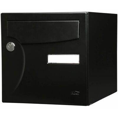 RENZ - Boîte aux lettres standardisée 1 porte acier noir mat - Publicité RENZ - Boîte aux lettres standardisée 1 porte acier noir mat - Publicité