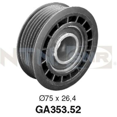 Polea de tensión SNR GA353.52 para Opel - 75mm Diámetro Polea de tensión SNR GA353.52 para Opel - 75mm Diámetro