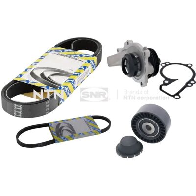 SNR vattenpump och V-bälte kit för Peugeot 308, 301 & Citroën C-Elysée SNR vattenpump och V-bälte kit för Peugeot 308, 301 & Citroën C-Elysée