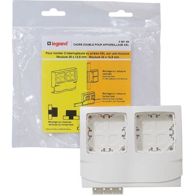 Legrand 0 981 89 Accesorio para cuadro eléctrico - Marco doble para distribución 12,5 mm Legrand 0 981 89 Accesorio para cuadro eléctrico - Marco doble para distribución 12,5 mm