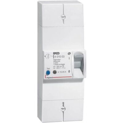 Legrand 401003 Disjoncteur de branchement - 45A Bipolaire - Blanc - Publicité Legrand 401003 Disjoncteur de branchement - 45A Bipolaire - Blanc - Publicité