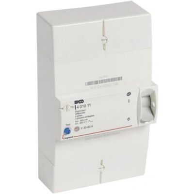 Legrand 401011 Interruptor automáticos - Tetra-polar, 60A, 500mA diferencial - IP40 Legrand 401011 Interruptor automáticos - Tetra-polar, 60A, 500mA diferencial - IP40