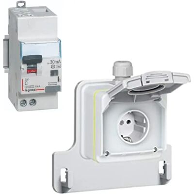 Kit Green'up Access Legrand - Tomada de carregamento EV - 16A 3,7kW Kit Green'up Access Legrand - Tomada de carregamento EV - 16A 3,7kW