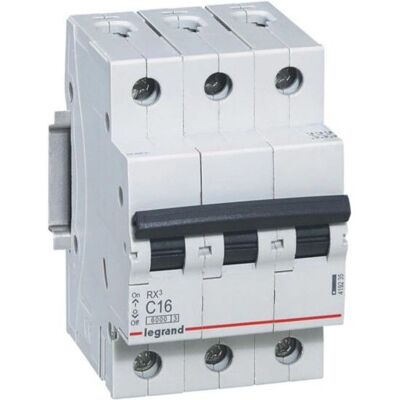 Interruttore RX3 Legrand - Tipo C 3P 6kA Interruttore RX3 Legrand - Tipo C 3P 6kA