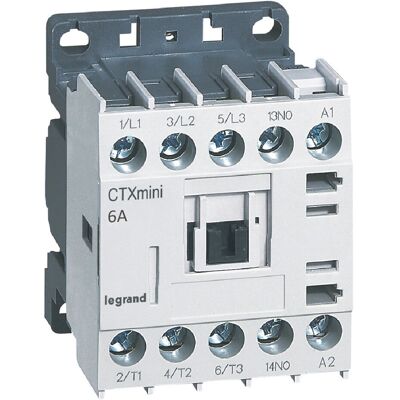 Legrand 417006 Contactor - 3 poli, 6A, 230V AC Legrand 417006 Contactor - 3 poli, 6A, 230V AC