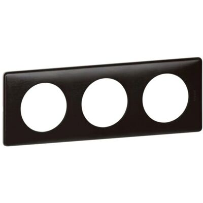 Placa de 3 elementos Legrand - Plástico Placa de 3 elementos Legrand - Plástico
