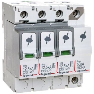 Legrand 412277 Parafoudre - 3P+N 12,5KA 1.5kV Type 1+2 - Publicité Legrand 412277 Parafoudre - 3P+N 12,5KA 1.5kV Type 1+2 - Publicité